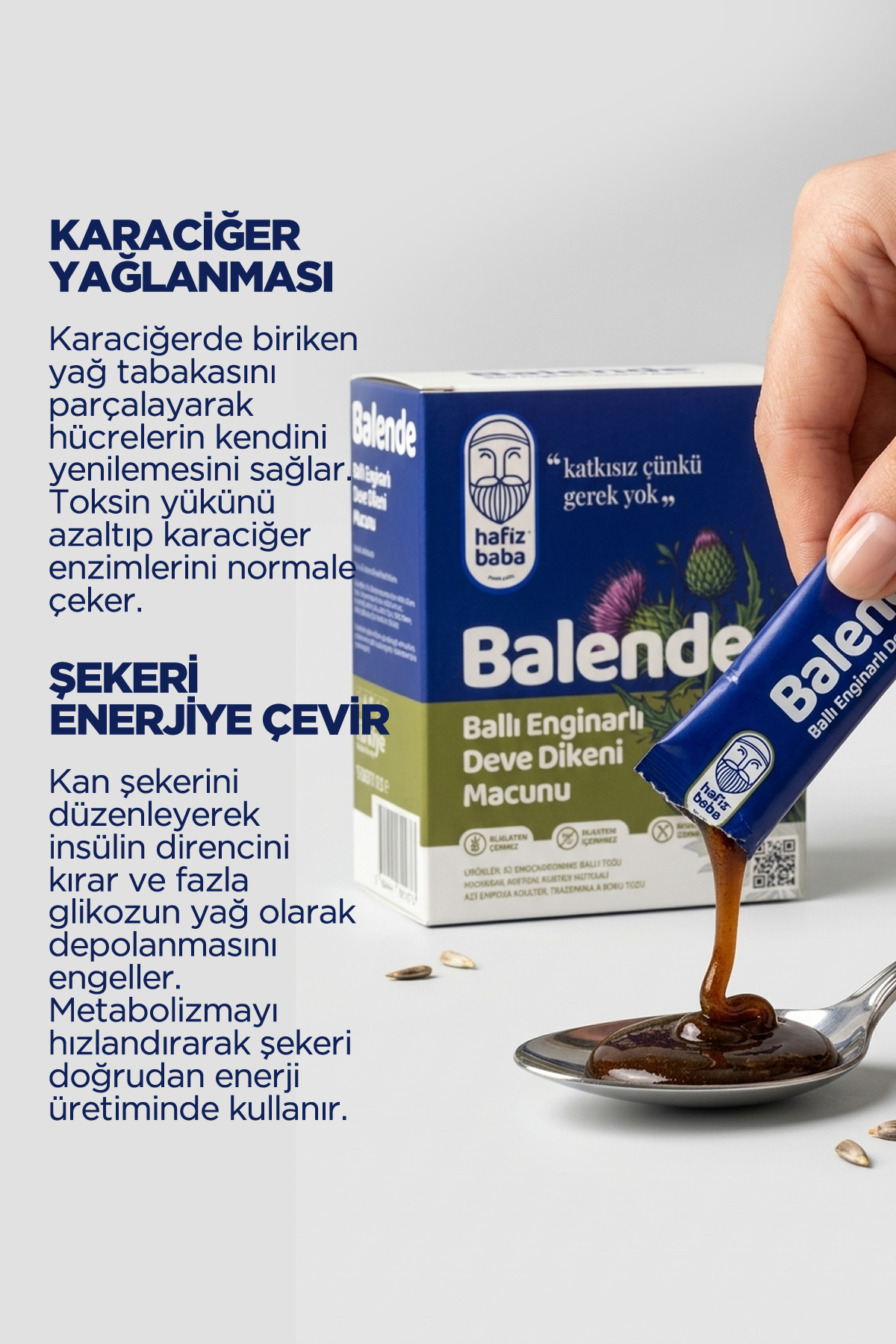BALENDE Ballı Enginarlı Deve Dikeni Macunu 15'li Şaset